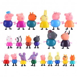 Peppa Pig Peppa figurák 25 db-os készlet Peppa családja és barátai ( új )