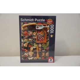 Schmidt puzzle konyha témában 1000 db-os   - ”Mindent bele” konyha puzzle, Schmidt 58141 számú puzzle ( új )