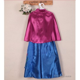 Jelmez - Jégvarázs Anna jelmez kék, palásttal - Frozen ruha ( új )