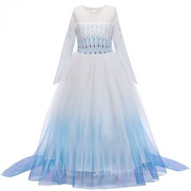 Jelmez - Gyönyörű Elza jelmez fehér - kék Elsa ruha Jégvarázs 2.( új ) 
