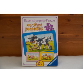 Ravensburger - My first puzzle - első kirakóm Állatok - 3x6 db ( használt )
