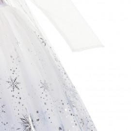 Jelmez - Gyönyörű Elza jelmez ezüst hópihékkel Elsa ruha Jégvarázs 2. ( új ) 