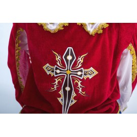 Jelmez - Muskétás jelmez, A három testőr jelmez, felfújható ajándék karddal ( új )