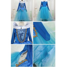 Jelmez - kék Csipkerózsika jelmez - Aurora Disney princess hercegnő jelmez ( új )