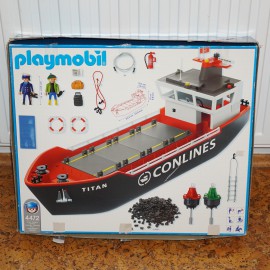 Playmobil 4472 - Nagy konténerszállító teherhajó ( használt )