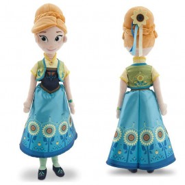 Jégvarázs plüss Anna hercegnő tavaszi ruhában Frozen baba 50 cm ( új )