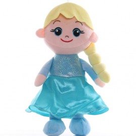 Jégvarázs plüss Elsa plüss baba kislányként 30 cm-es Plüss Elza kislány baba ( új )