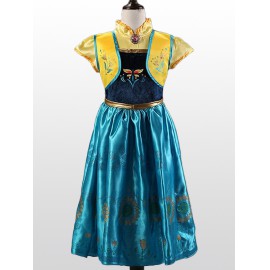 Jelmez - Jégvarázs Anna hercegnő tavaszi ruhája, napraforgós Anna jelmez ( új )
