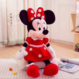 Minnie egér plüss, Disney piros ruhás Minnie plüss ( új )