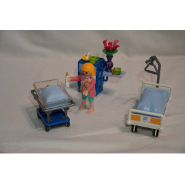 Playmobil 6660 - Újszülött szoba - Betegszoba babaággyal ( használt )