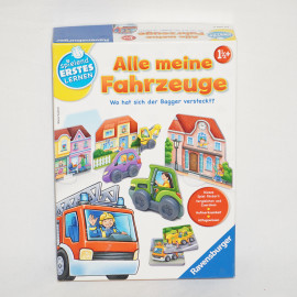 Alle meine fahrzeuge társasjáték ” Minden járművem ” - társasjáték kicsiknek a Ravensburgertől (használt)